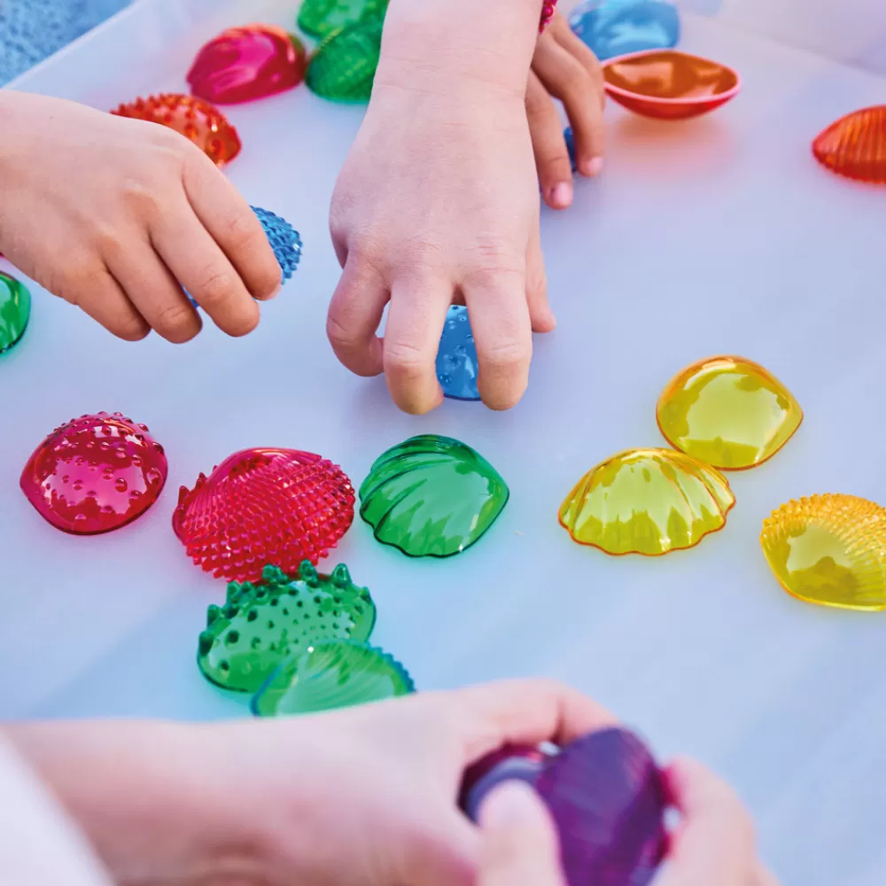 Coquillages multicolores tactiles par 108 --HOPTOYS New