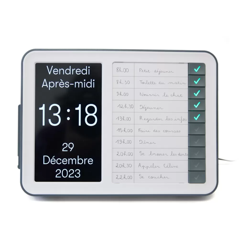 Day Hub - Horloge pour troubles neurocognitifs avec alertes de tâches-HOPTOYS Online