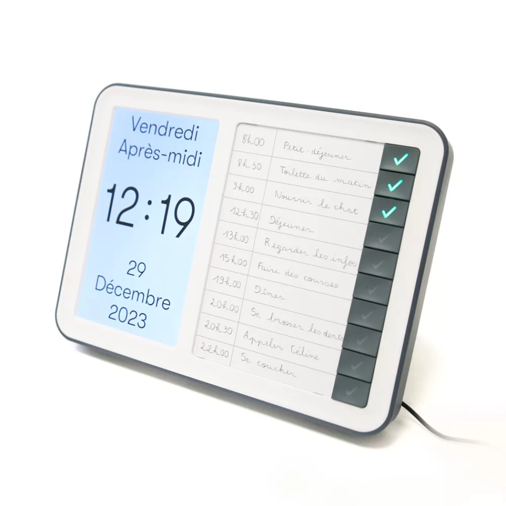 Day Hub - Horloge pour troubles neurocognitifs avec alertes de tâches-HOPTOYS Online