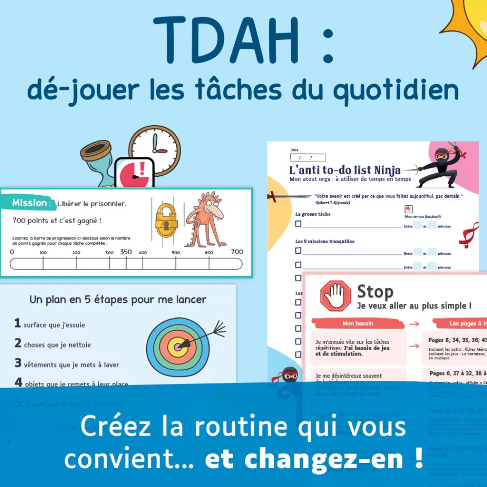 Le plaisir des tâches - TDAH : dé-jouer les tâches du quotidien-HOPTOYS Shop